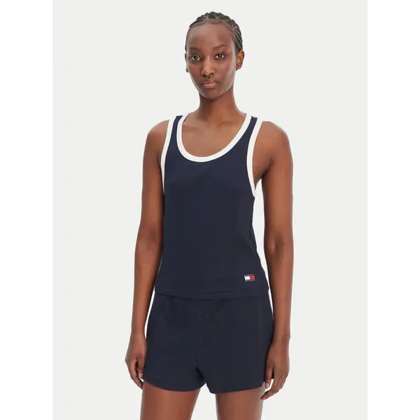 Tommy Hilfiger Tommy Hilfiger Top UW0UW06308 Tamnoplava Regular Fit
