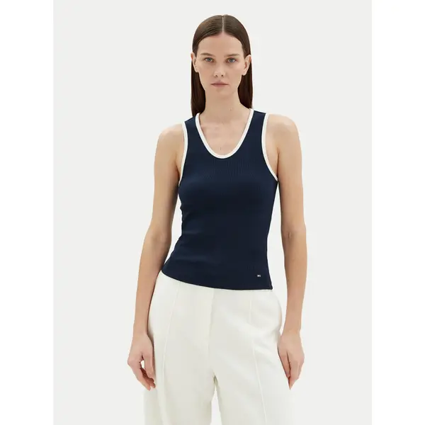 Tommy Hilfiger Tommy Hilfiger Top WW0WW44572 Tamnoplava Slim Fit