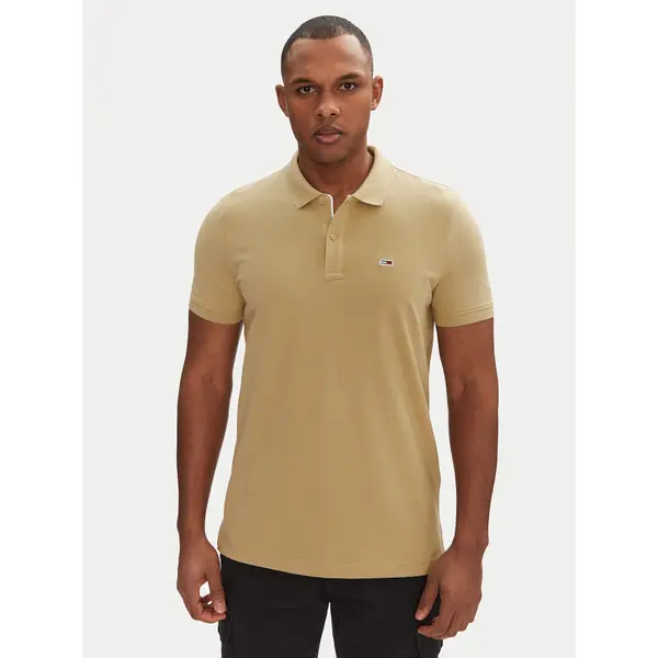 Tommy Jeans Tommy Jeans Polo DM0DM20676 Bež Slim Fit
