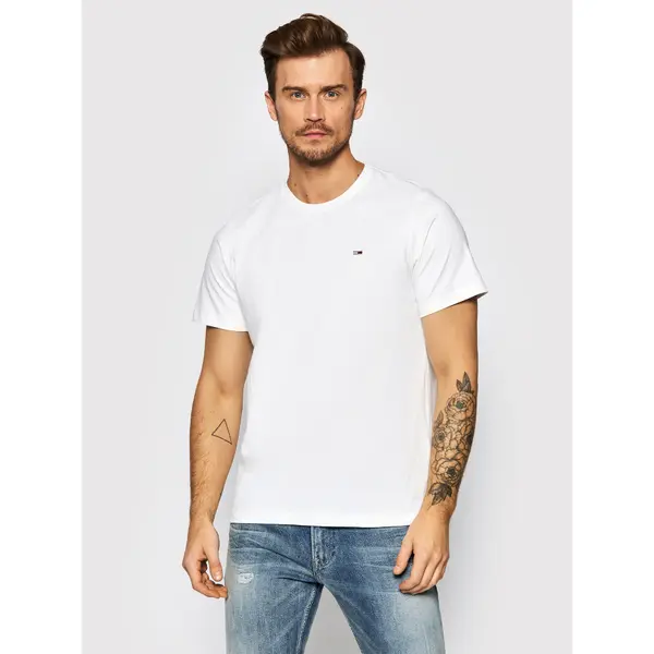 Tommy Jeans Tommy Jeans T-shirt Classic DM0DM09598 Bijela Regular Fit
