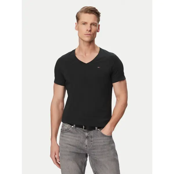 Tommy Jeans Tommy Jeans T-shirt DM0DM04410 Crna Regular Fit