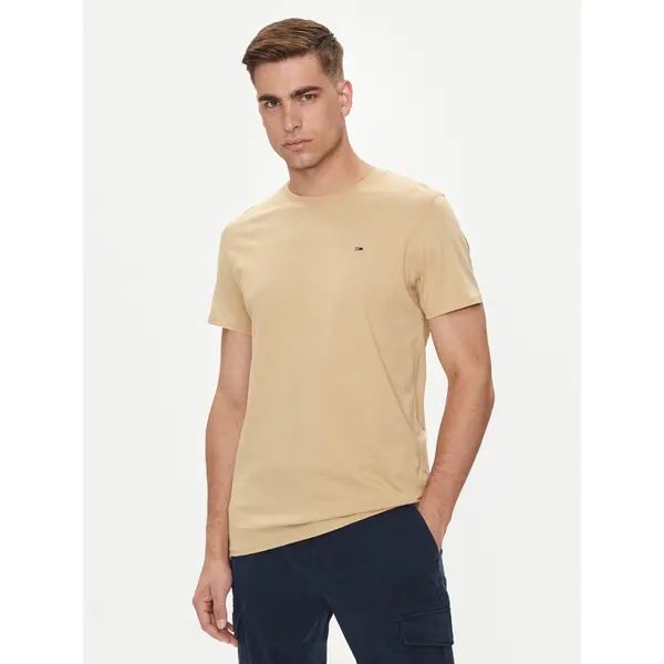 Tommy Jeans Tommy Jeans T-shirt DM0DM04411 Bež Slim Fit