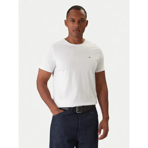 Tommy Jeans Tommy Jeans T-shirt DM0DM04411 Bijela Slim Fit