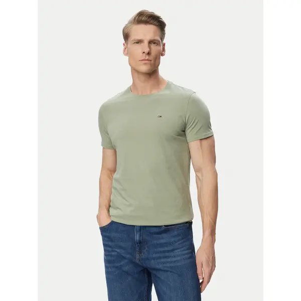 Tommy Jeans Tommy Jeans T-shirt DM0DM04411 Kaki Slim Fit