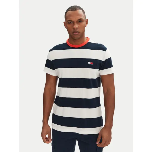 Tommy Jeans Tommy Jeans T-shirt DM0DM20766 Tamnoplava Regular Fit