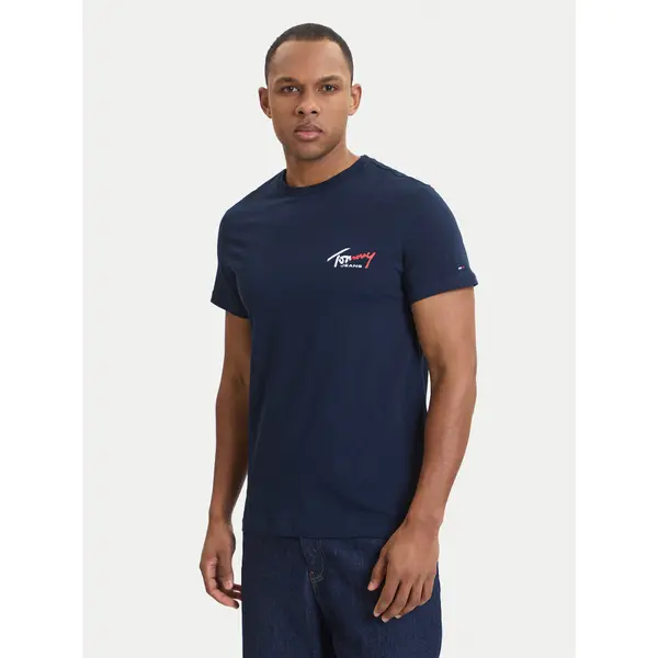 Tommy Jeans Tommy Jeans T-shirt DM0DM22538 Tamnoplava Slim Fit
