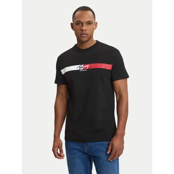 Tommy Jeans Tommy Jeans T-shirt DM0DM22539 Crna Regular Fit