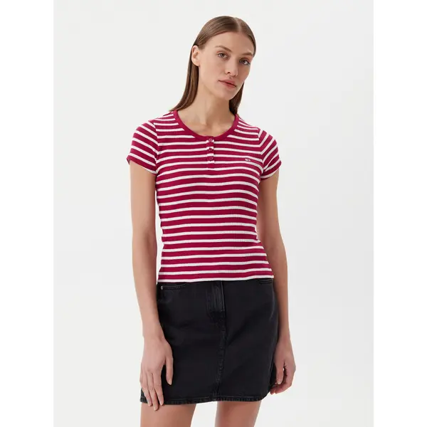 Tommy Jeans Tommy Jeans T-shirt DW0DW19502 Ružičasta Slim Fit