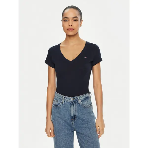 Tommy Jeans Tommy Jeans T-shirt DW0DW20458 Tamnoplava Slim Fit