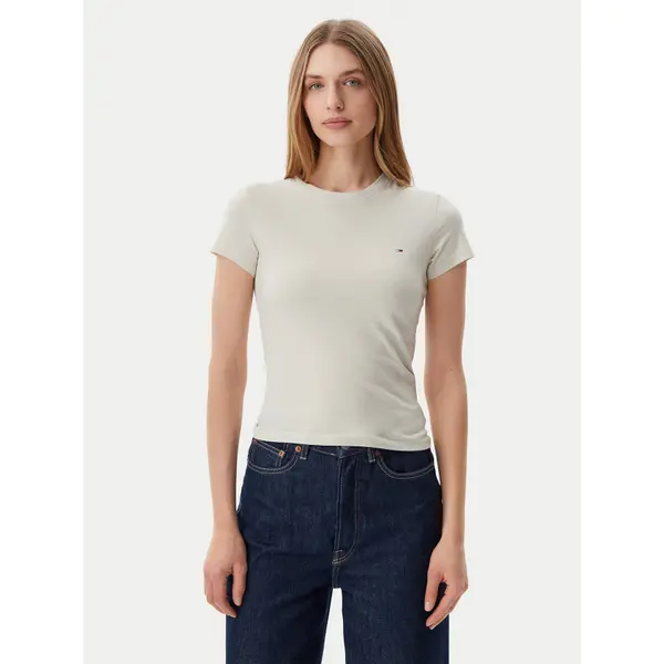 Tommy Jeans Tommy Jeans T-shirt DW0DW20459 Bež Slim Fit