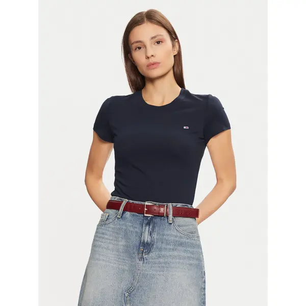 Tommy Jeans Tommy Jeans T-shirt DW0DW20459 Tamnoplava Slim Fit