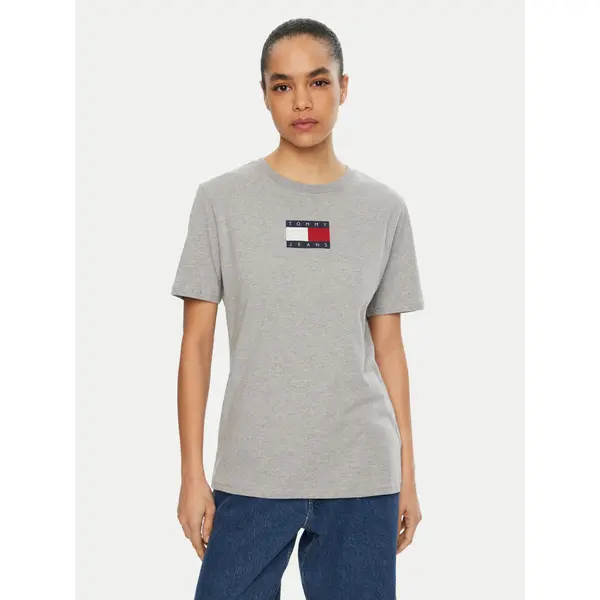 Tommy Jeans Tommy Jeans T-shirt DW0DW20461 Siva Relaxed Fit