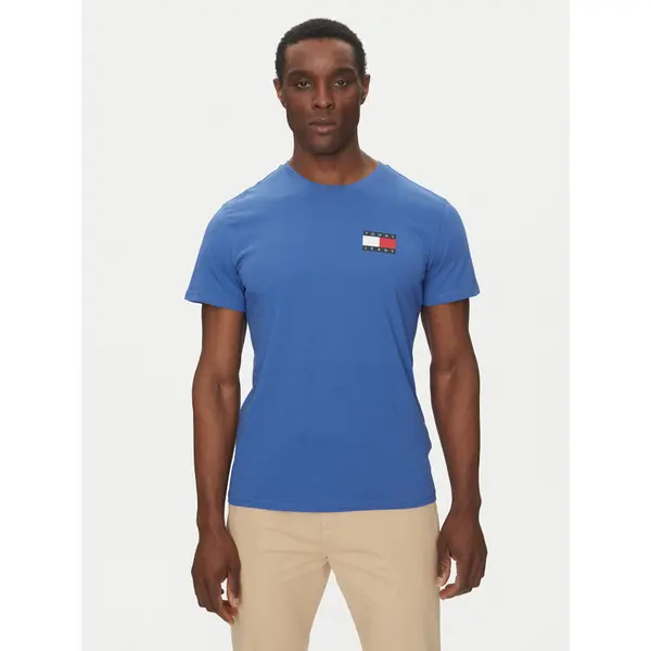 Tommy Jeans Tommy Jeans T-shirt Essential DM0DM20740 Plava Slim Fit