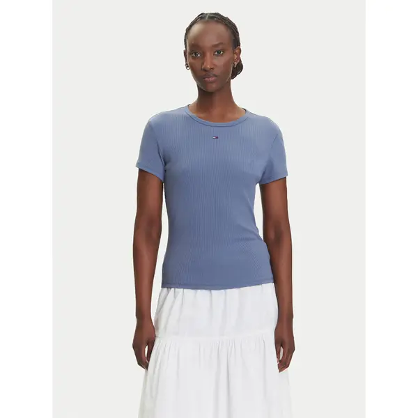 Tommy Jeans Tommy Jeans T-shirt Essential DW0DW17383 Plava Slim Fit