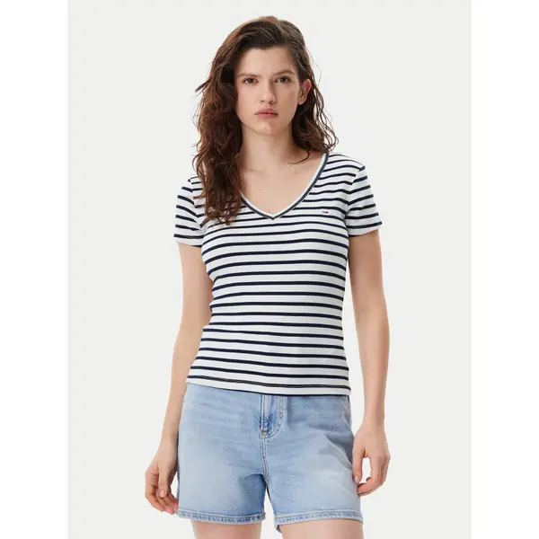 Tommy Jeans Tommy Jeans T-shirt Essential DW0DW17385 Tamnoplava Slim Fit