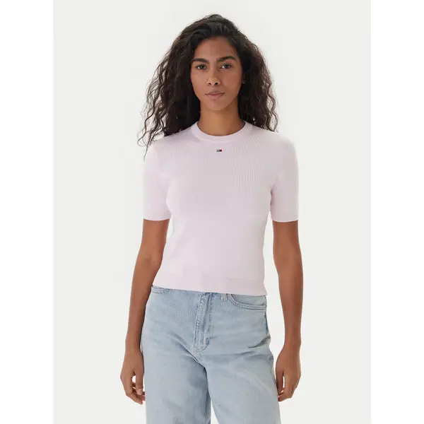 Tommy Jeans Tommy Jeans T-shirt Essential DW0DW19336 Ružičasta Regular Fit