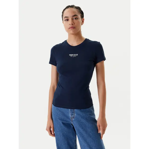 Tommy Jeans Tommy Jeans T-shirt Essential DW0DW20913 Tamnoplava Slim Fit