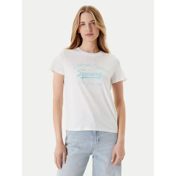 Tommy Jeans Tommy Jeans T-shirt Essential DW0DW21404 Bijela Regular Fit