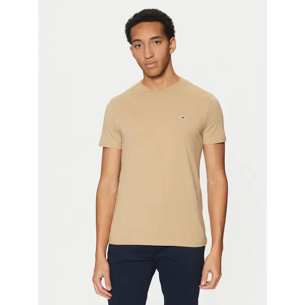 Tommy Jeans Tommy Jeans T-shirt Jaspe DM0DM20363 Bež Slim Fit