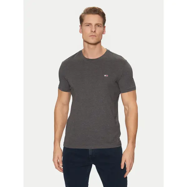 Tommy Jeans Tommy Jeans T-shirt Jaspe DM0DM20363 Siva Slim Fit