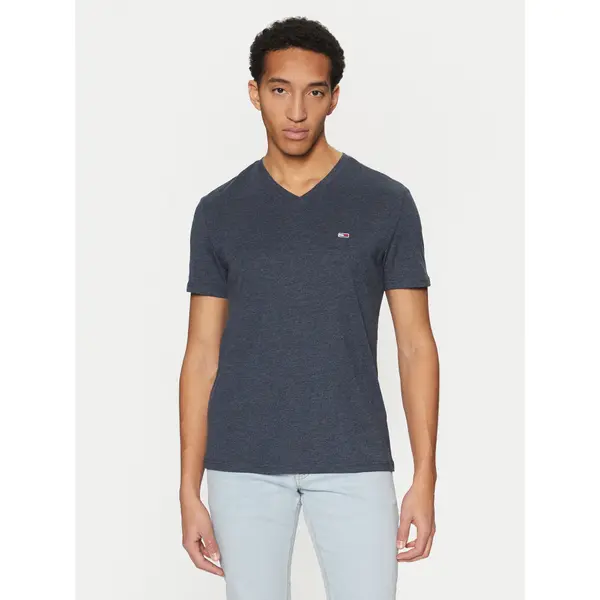 Tommy Jeans Tommy Jeans T-shirt Jaspe DM0DM20364 Tamnoplava Slim Fit