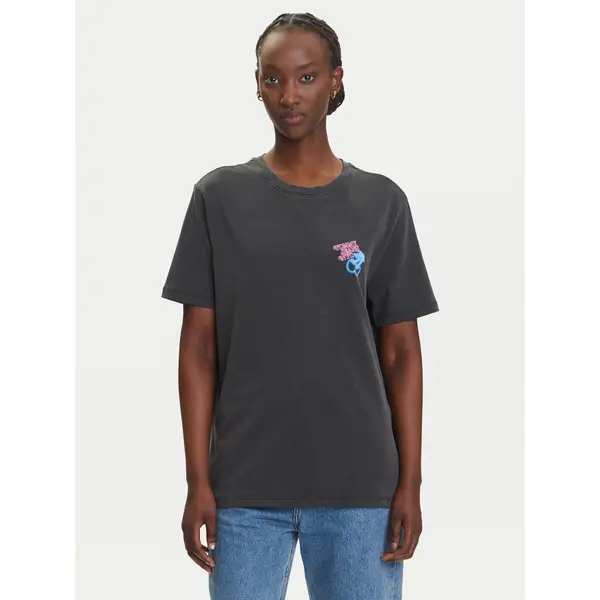 Tommy Jeans Tommy Jeans T-shirt Neon DW0DW21358 Siva Relaxed Fit