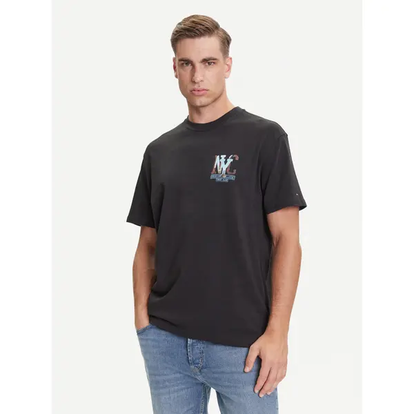 Tommy Jeans Tommy Jeans T-shirt Novelty DM0DM21831 Siva Relaxed Fit