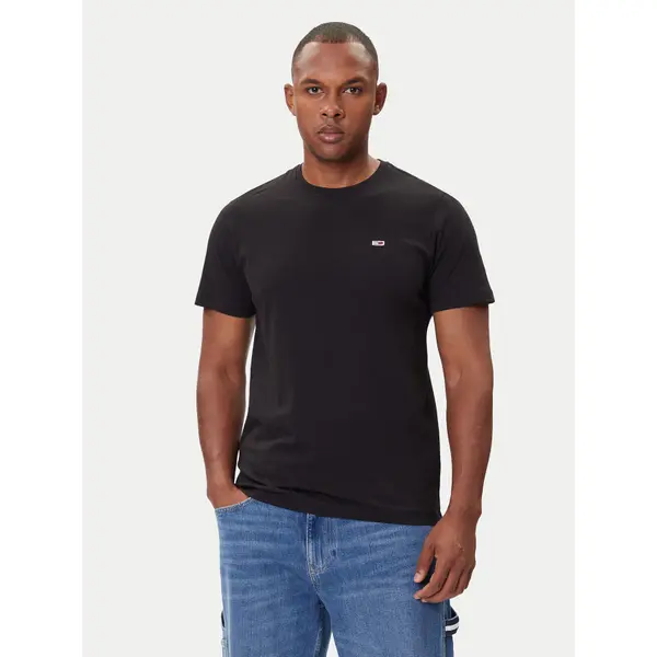 Tommy Jeans Tommy Jeans T-shirt Tjm Classic DM0DM09598 Crna Regular Fit