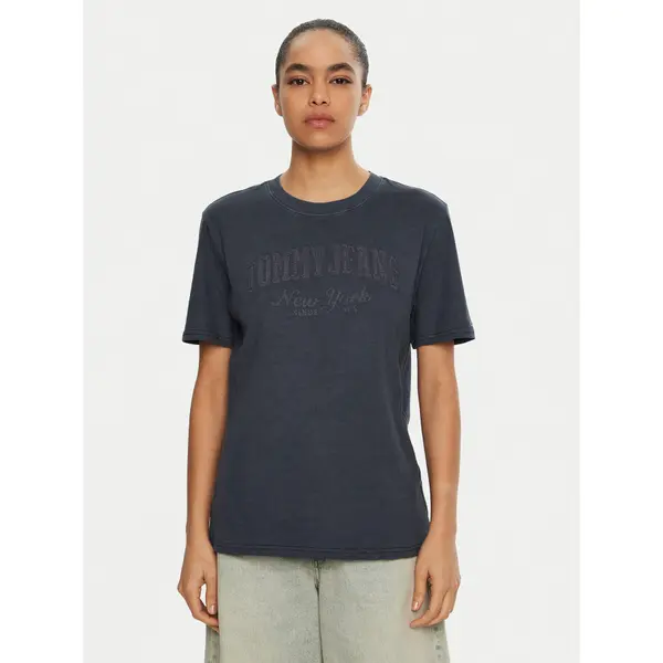Tommy Jeans Tommy Jeans T-shirt Varsity DW0DW19444 Tamnoplava Regular Fit