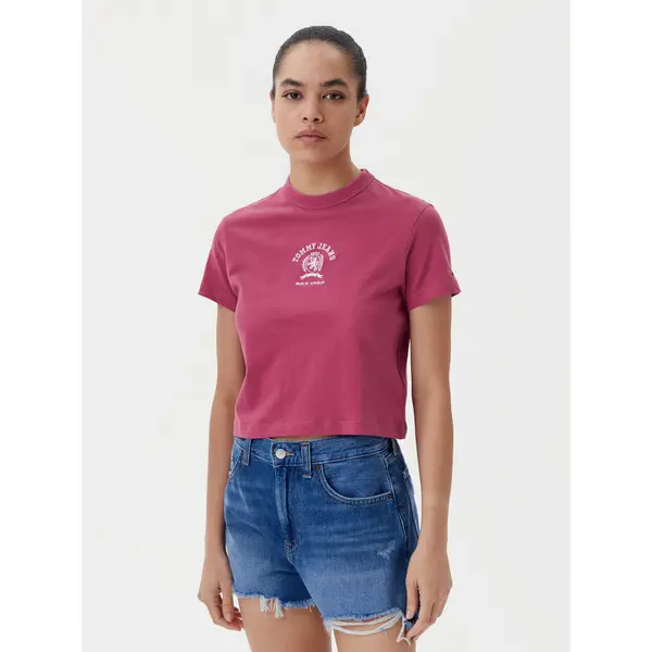Tommy Jeans Tommy Jeans T-shirt Varsity DW0DW20317 Ružičasta Regular Fit