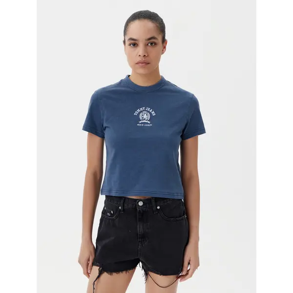 Tommy Jeans Tommy Jeans T-shirt Varsity DW0DW20317 Tamnoplava Regular Fit