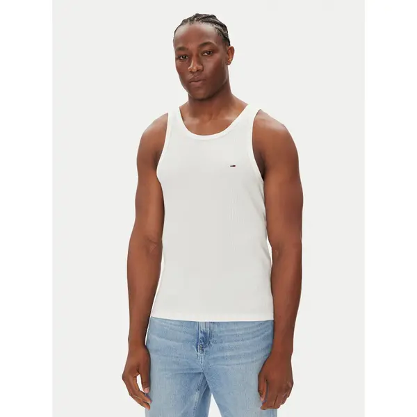 Tommy Jeans Tommy Jeans Tank top Classic Flag DM0DM21927 Bijela Slim Fit