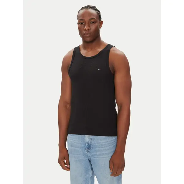 Tommy Jeans Tommy Jeans Tank top Classic Flag DM0DM21927 Crna Slim Fit