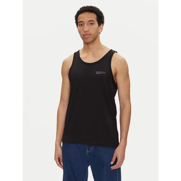 Tommy Jeans Tommy Jeans Tank top Entry Graphic DM0DM20790 Crna Slim Fit