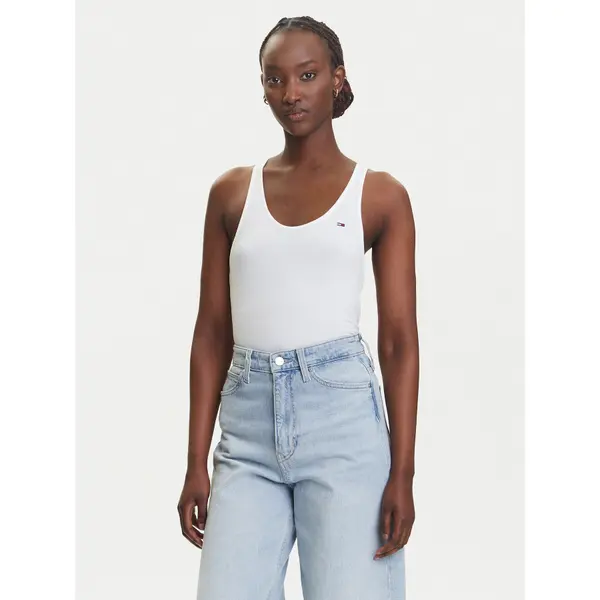 Tommy Jeans Tommy Jeans Top DW0DW20917 Bijela Regular Fit