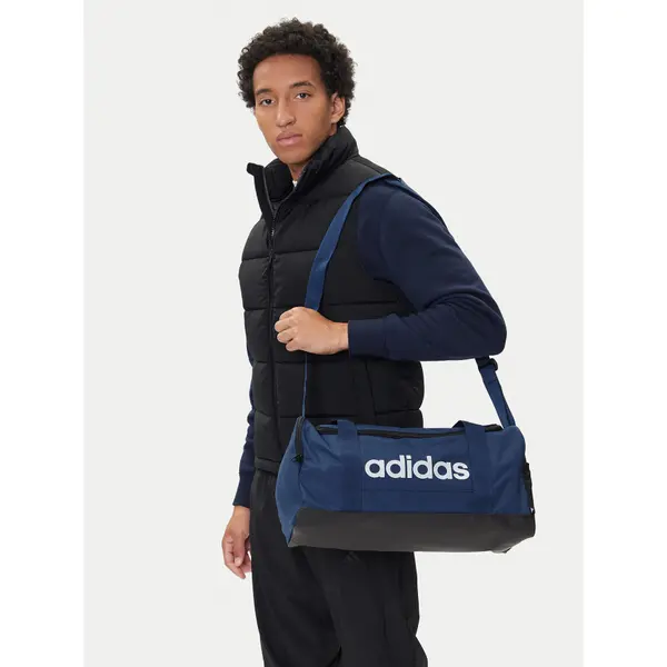 Adidas Torba adidas Linear Duffel Bag Small IN6111 Tamnoplava