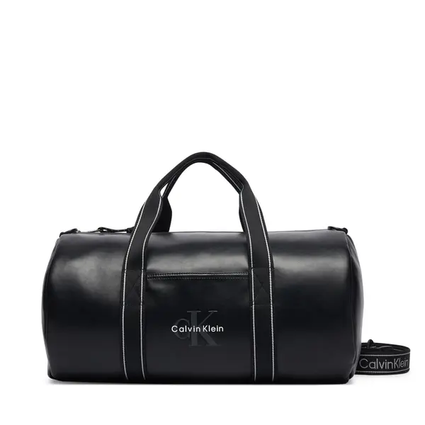 Calvin Klein Torba Calvin Klein Bold Logo Webbing Weekender LV04D3461G Crna