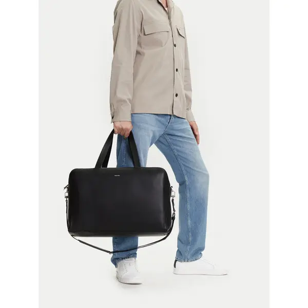 Calvin Klein Torba Calvin Klein Ck Premium Leather Weekender K50K512931 Crna