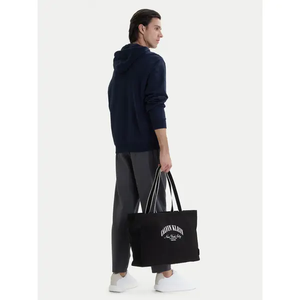 Calvin Klein Torba Calvin Klein Graphic Capsule Tote LV04D3348G Crna