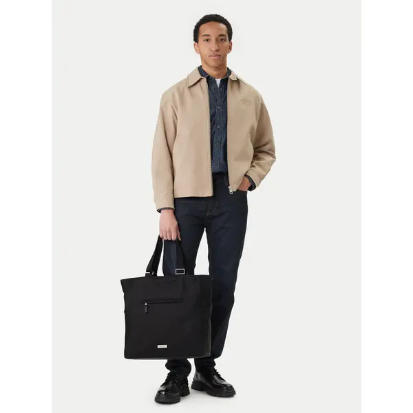 Calvin Klein Torba Calvin Klein Sleek Pocket Tote LV04D3340G Crna