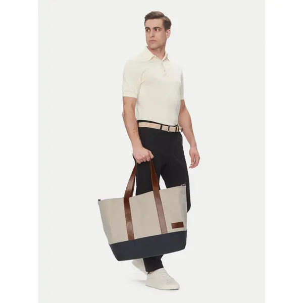 Tommy Hilfiger Torba Tommy Hilfiger Th Casual Tote AM0AM13368 Bež