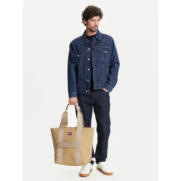 Tommy Jeans Torba Tommy Jeans Retro Cool Tote AM0AM13278 Bež
