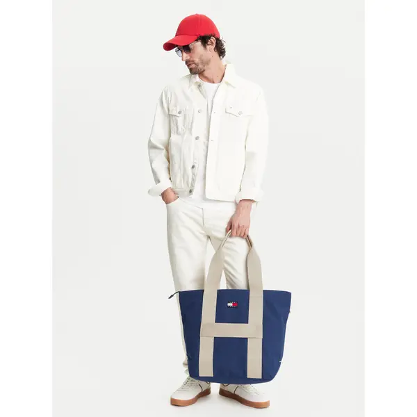 Tommy Jeans Torba Tommy Jeans Tjm Retro Cool Tote AM0AM13278 Tamnoplava