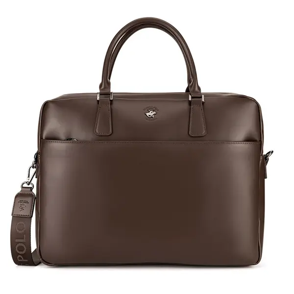 Beverly Hills Polo Club Torba za laptop Beverly Hills Polo Club CWBEO-BHPC-L-016-07. Tamno smeđa