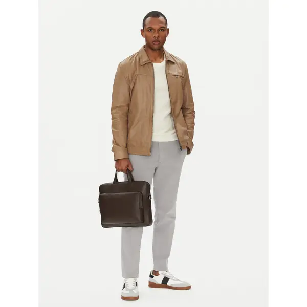 Calvin Klein Torba za laptop Calvin Klein Micro Pebble Slim Briefcase 36 LV04D3012G Smeđa