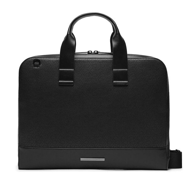 Calvin Klein Torba za laptop Calvin Klein Modern Bar Slim Laptop Bag Mono K50K511529 Ck Mono Perf Black 0GK