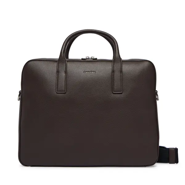 Calvin Klein Torba za laptop Calvin Klein Raised Commuter LV04D3157G Smeđa