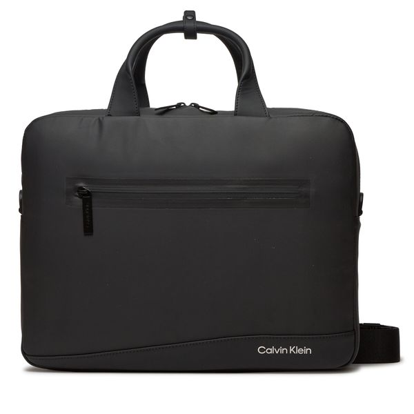 Calvin Klein Torba za laptop Calvin Klein Rubberized Conv Laptop Bag K50K511712 Ck Black BEH