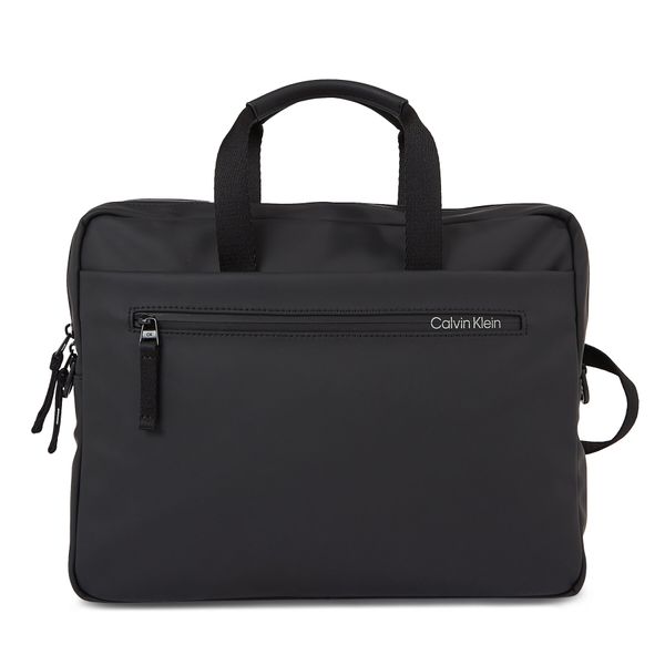 Calvin Klein Torba za laptop Calvin Klein Rubberized Slim Conv Laptop Bag K50K510796 Ck Black BAX