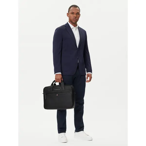 Tommy Hilfiger Torba za laptop Tommy Hilfiger Essential Pu Computer Bag AM0AM09507 Crna